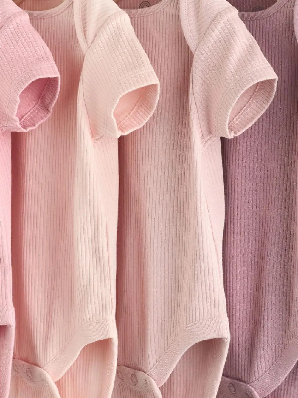 Next Pink 5 Pack Short Sleeve Baby Bodysuits^ Bodysuits & Vests|Vests