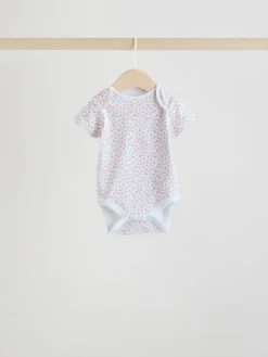 Next Pink 5 Pack Short Sleeve Baby Bodysuit^ Bodysuits & Vests|Vests