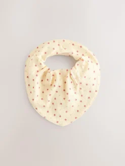 Outlet Next Pink 4 Piece Baby Beanies And Dibble Bibs Set (0-18mths)