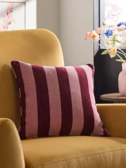 Next 50 x 50cm Chenille Stripe Cushion^ Cushions & Throws