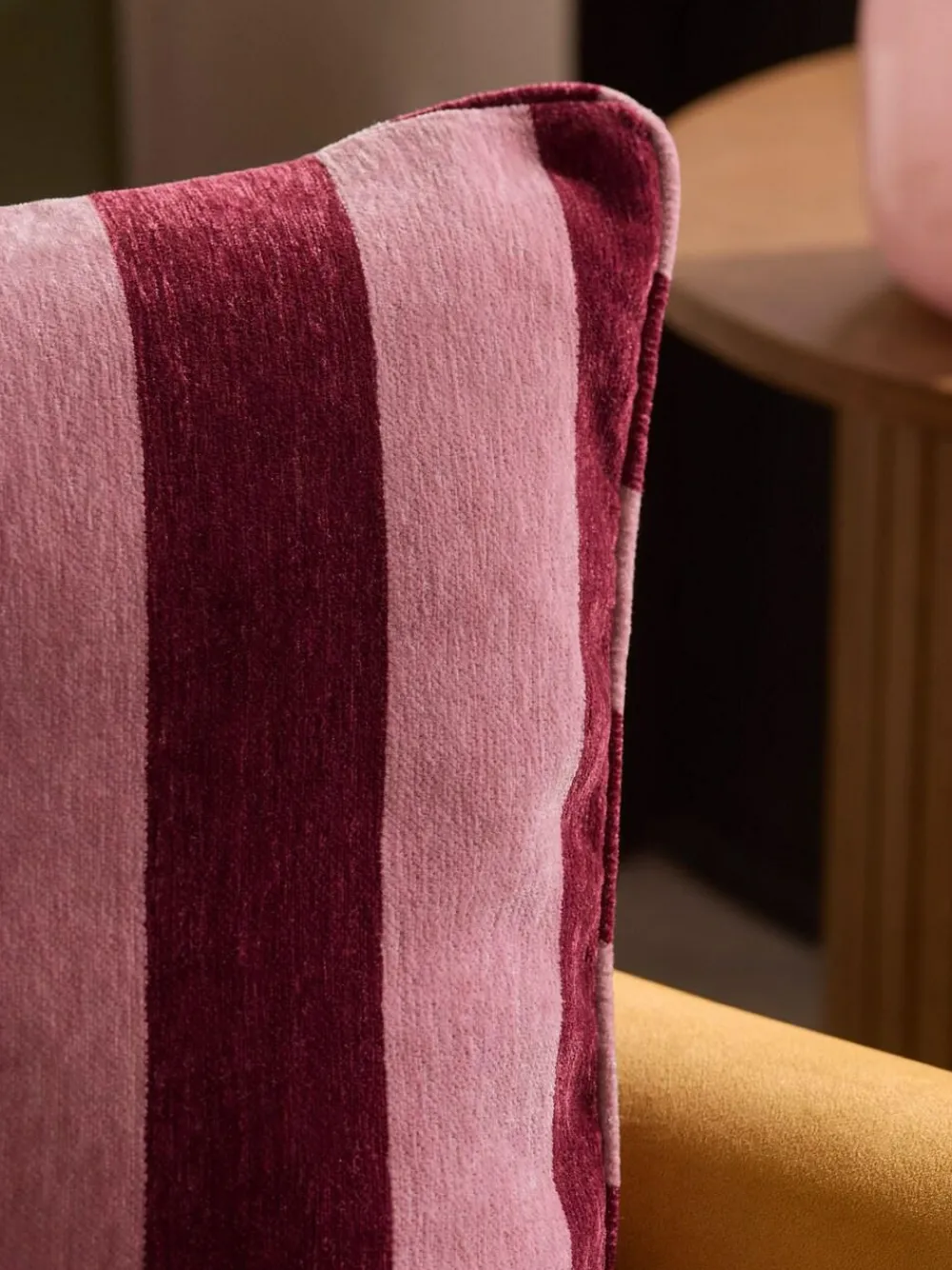 Next 50 x 50cm Chenille Stripe Cushion^ Cushions & Throws