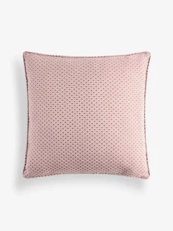 New Next 50 x 50cm Jacquard Fan Geo Cushion Pink