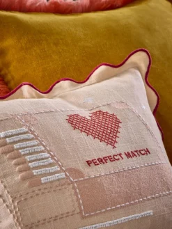 Next Pink 30 X 40cm Valentines Embroidered Perfect Match Cushion^ Cushions & Throws