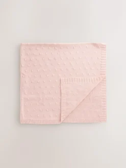 Best Next Baby Bobble Blanket Pink