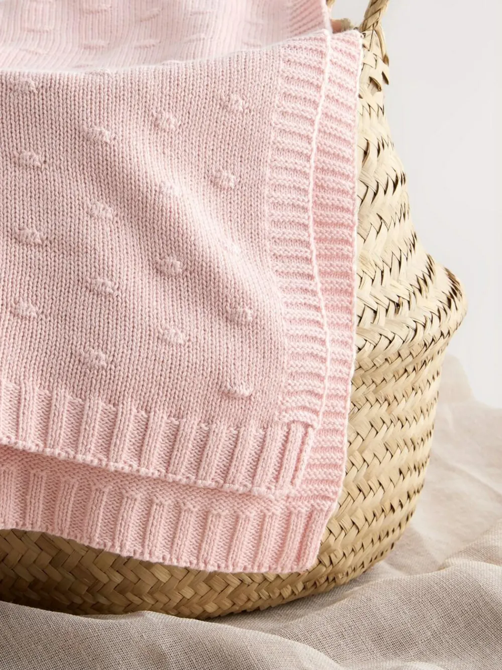Best Next Baby Bobble Blanket Pink