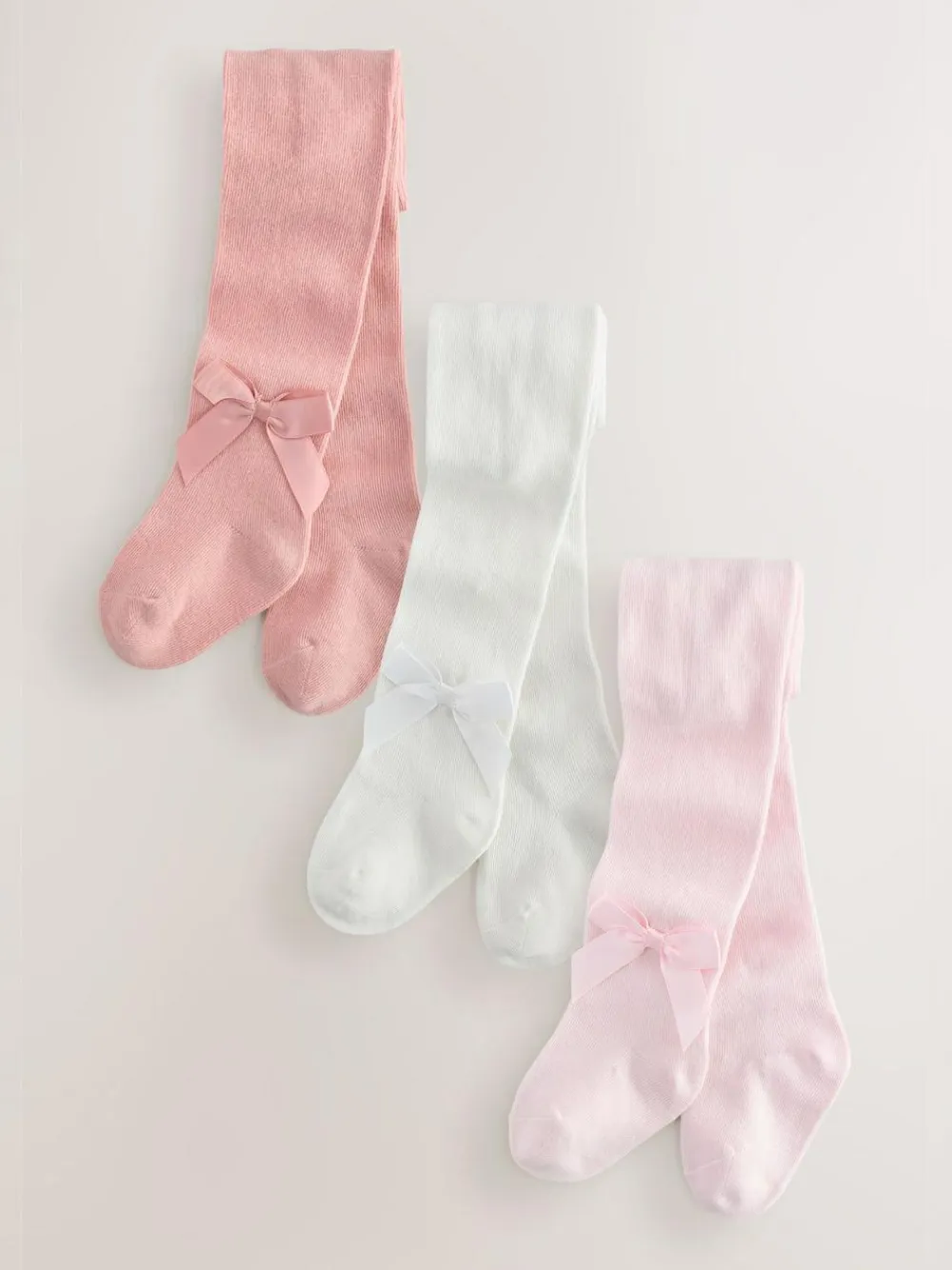 Hot Next Pink Baby Bow Tights (0mths-2yrs)