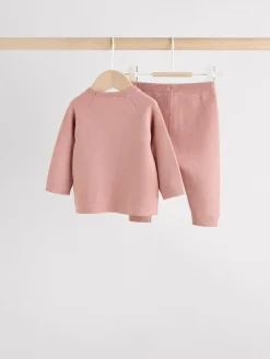 Next Baby Knitted Wrap Jumper and Leggings 2 Piece Set (0mths-2yrs)^ Knitwear|Knitwear