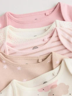 Outlet Next Pink Baby Long Sleeve Bodysuits 5 Pack