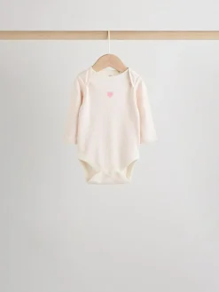 Outlet Next Pink Baby Long Sleeve Bodysuits 5 Pack