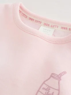 New Next Baby Sweatshirt and Leggings 2 Piece Set (0mths-2yrs) Pink