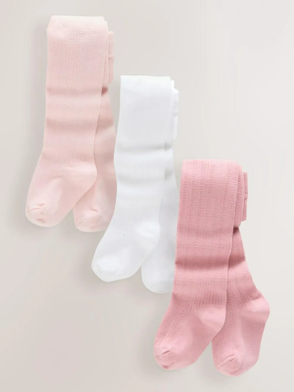 Next Pink Baby Tights 3 Pack (0mths-2yrs)^ Socks & Tights|Socks & Tights