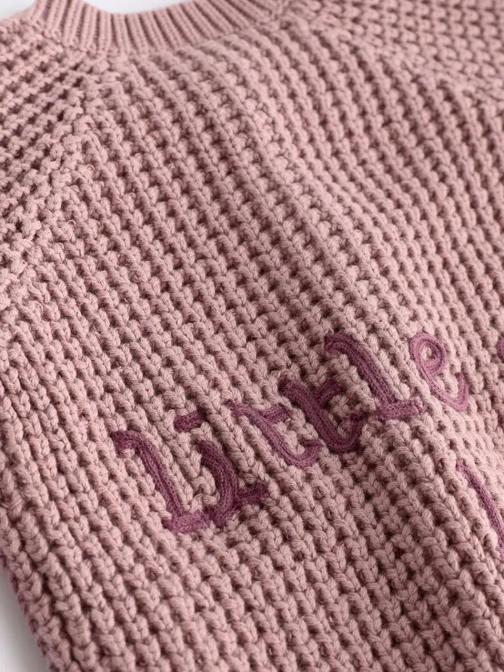 Next Pink Back Slogan Embroidered Baby Knitted Cardigan (0mths-2yrs)^ Baby Winter Clothing|Cosy Club