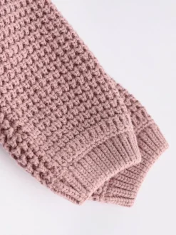 Next Pink Back Slogan Embroidered Baby Knitted Cardigan (0mths-2yrs)^ Baby Winter Clothing|Cosy Club