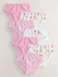 Sale Next Pink Ballerina Briefs 7 Pack (1.5-12yrs)