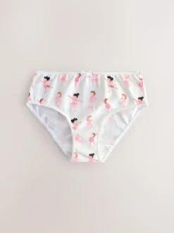 Sale Next Pink Ballerina Briefs 7 Pack (1.5-12yrs)