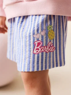 Online Next Pink Barbie Shorts Set (3mths-7yrs)