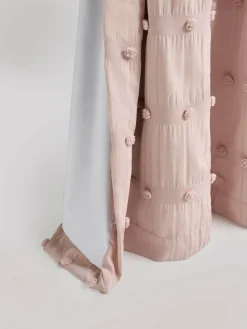 Best Next Bobble Pom Eyelet Blackout Curtains Pink