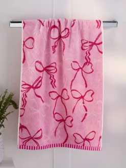 Next Pink Bow 100% Cotton Towel