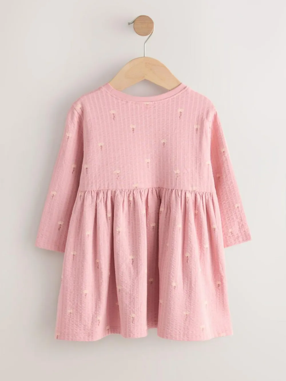 Next Pink Bunny Long Sleeve Embellished Dress (3mths-7yrs)