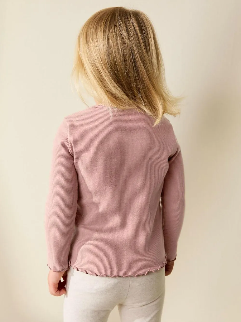 Next Long sleeve Embroidered Ribbed Top (3mths-7yrs)^ Tops|Tops
