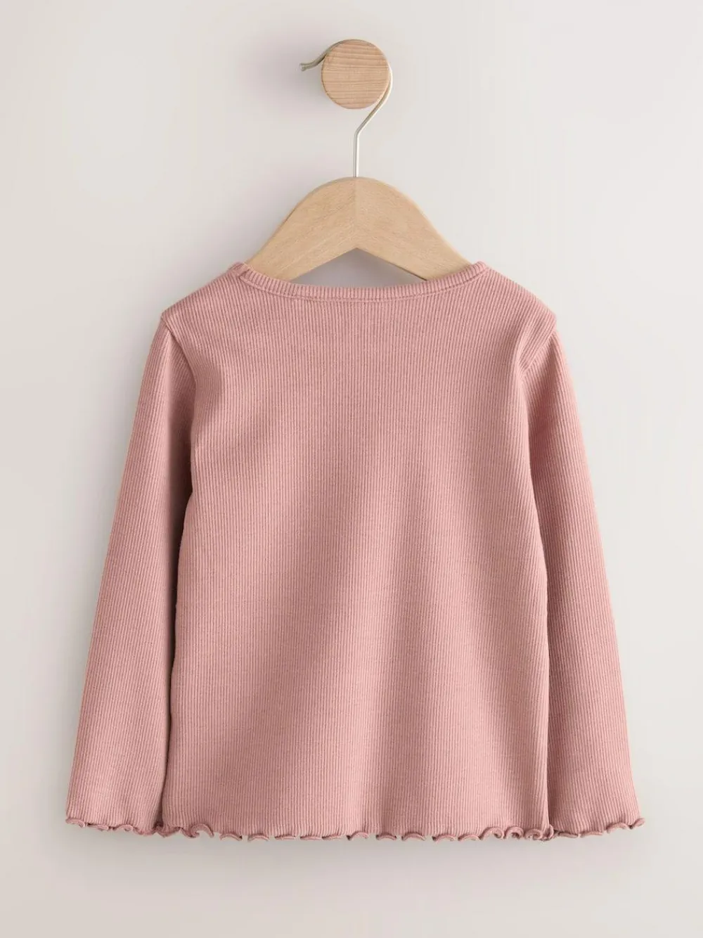 Next Long sleeve Embroidered Ribbed Top (3mths-7yrs)^ Tops|Tops