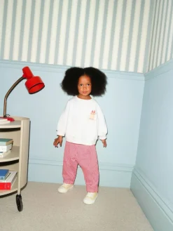 Next Pink Cake Sweatshirt and Barrel Leg Joggers Set (3mths-7yrs)^ Sweatshirts & Hoodies|Sweatshirts & Hoodies