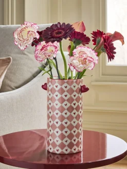 Next Pink Ceramic Heart Vase^ Vases