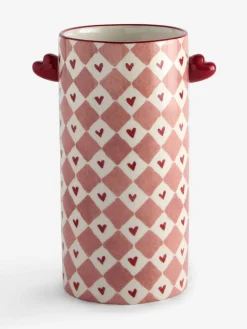 Next Pink Ceramic Heart Vase^ Vases