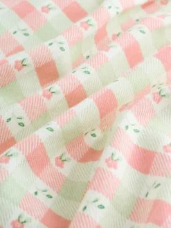 Next Pink Check Baby Dungarees and Bodysuits Set 2 Piece (0mths-2yrs)^ Rompers & Overalls