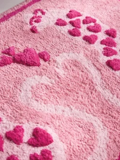 Next Pink Cheetah Valentines Bath Mat^ Towels & Bathmats