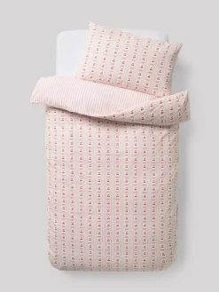 Next Pink Cherry Bow Duvet Cover and Pillowcase Set
