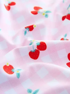 Best Next Pink Cherry Gingham Sunsafe Swimsuit (3mths-10yrs)