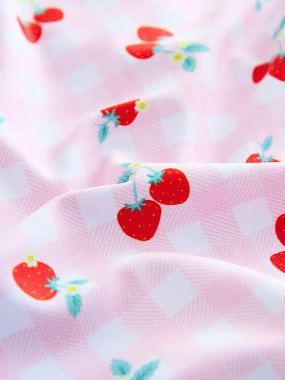 Best Next Pink Cherry Gingham Sunsafe Swimsuit (3mths-10yrs)