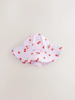 Online Next Swim Hat (3mths-10yrs) Pink Cherry Gingham