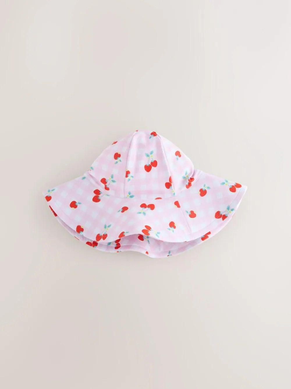 Online Next Swim Hat (3mths-10yrs) Pink Cherry Gingham