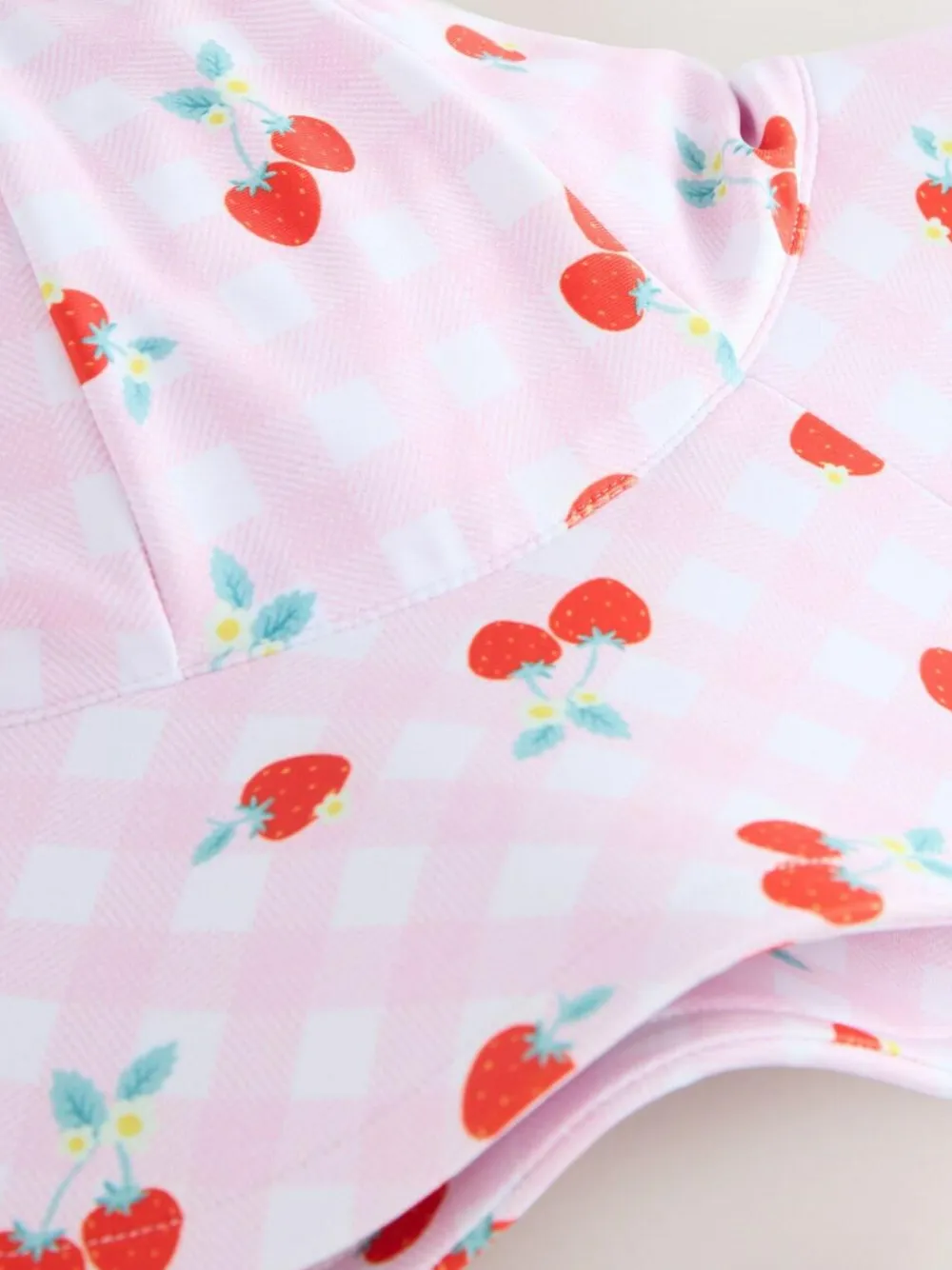 Online Next Swim Hat (3mths-10yrs) Pink Cherry Gingham