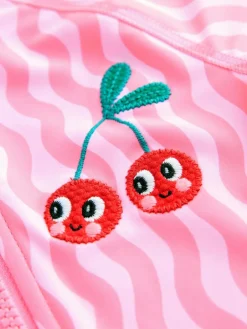 Next Pink Cherry Wave Sunsafe Swimsuit (3mths-10yrs)^ Swimwear|Swimwear