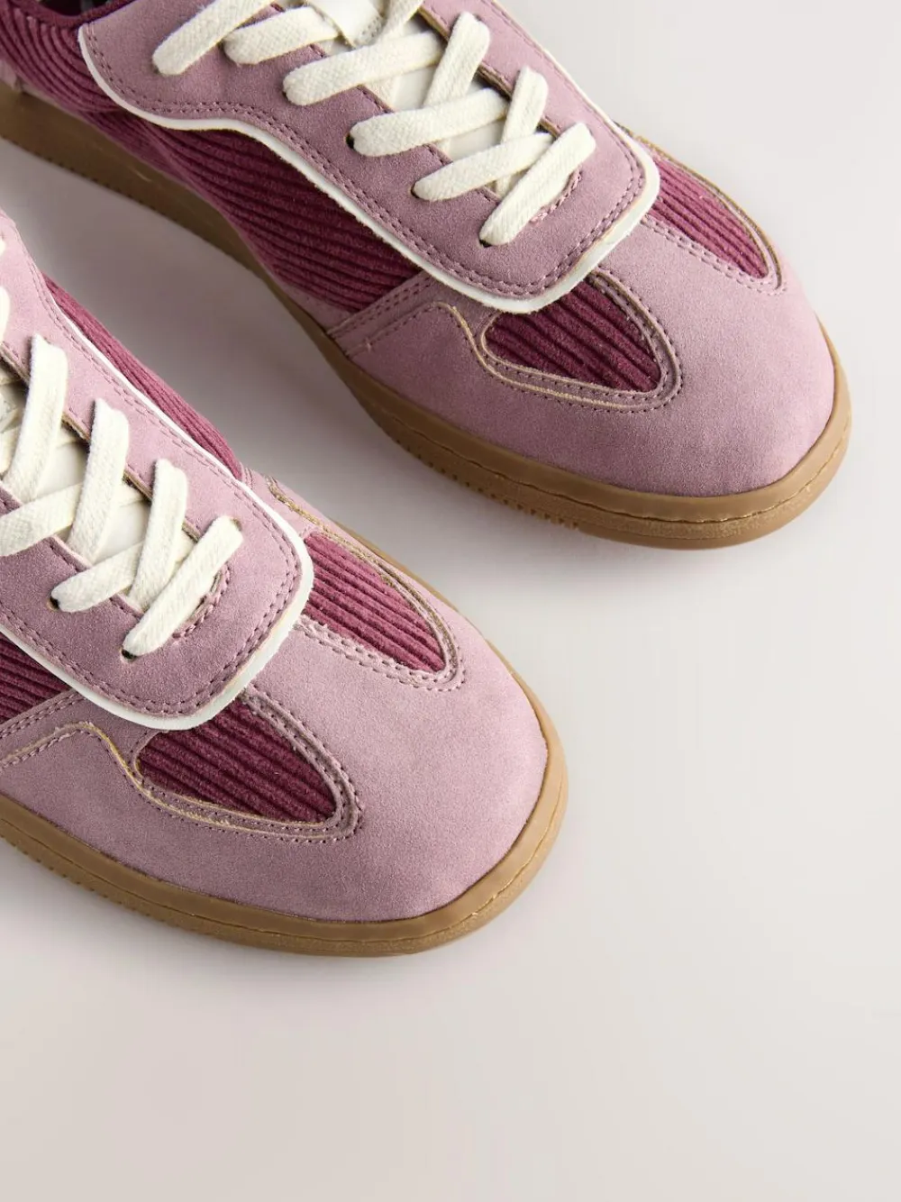 Next Pink Cord Forever Comfort® Lace-Up Trainers^Women Sneakers