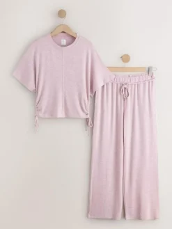 Next Cosy Short Sleeve Pyjamas^Women Nightwear|Pyjamas