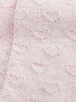 Clearance Next Cotton Rich Textured Heart Tights Pink