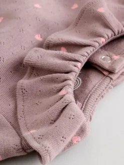 Next Baby Long Sleeve Frill Bodysuits 4 Pack (0mths-2yrs)^ Multipacks|Bodysuits & Vests