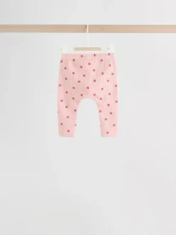 Next Pink/ Cream/ Brown Print Long Sleeve Top And Leggings Set 6 Piece (0mths-3yrs)^ Newborn Clothing|Baby Girls