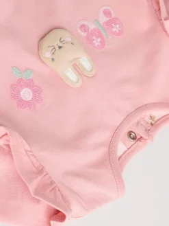 Next Pink/ Cream/ Bunny Character Long Sleeve Top And Leggings Set 6 Piece (0mths-3yrs)^ Sets & Co-Ords|Sets & Co-Ords