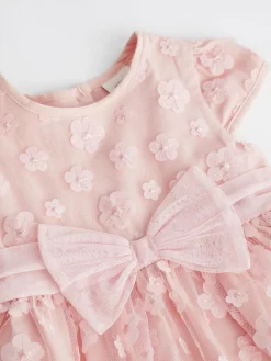Next Baby Occasion Dress (0mths-2yrs) Pink 3D Flowers