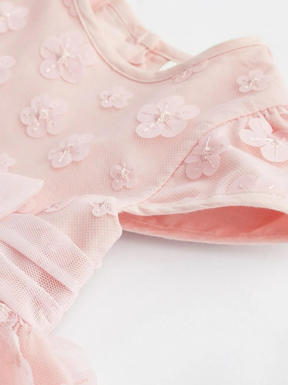 Next Baby Occasion Dress (0mths-2yrs) Pink 3D Flowers