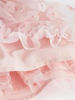 Next Baby Occasion Dress (0mths-2yrs) Pink 3D Flowers