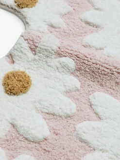 Hot Next Daisy 100% Cotton Pedestal Mat Pink