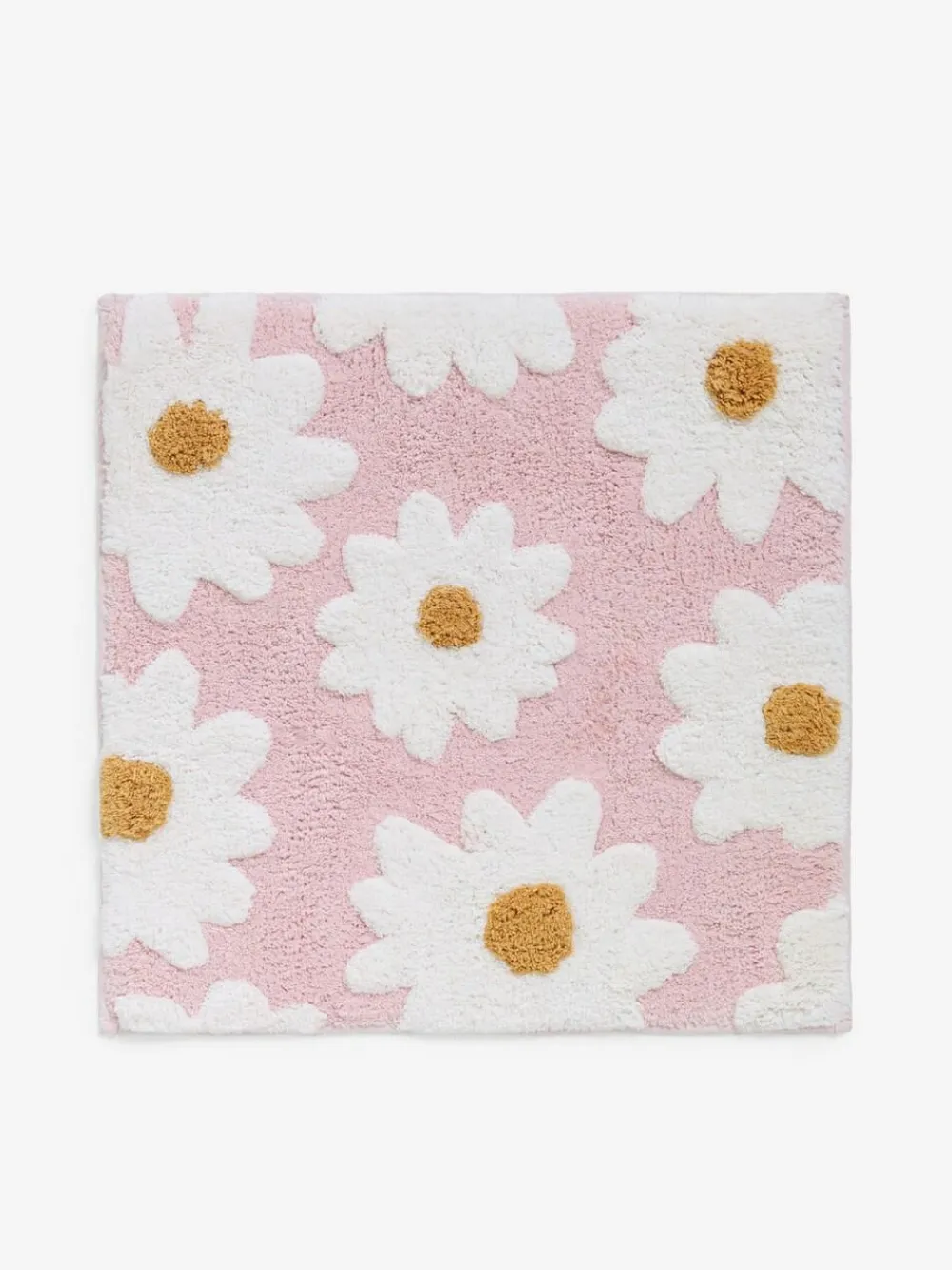 Online Next Daisy 100% Cotton Shower Mat Pink