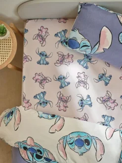 Next Pink Disney Lilo & Stitch 100% Cotton Fitted Sheet^ Bedsheets & Pillow Cases