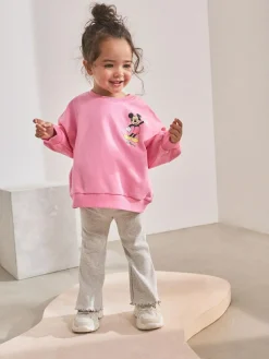 Online Next Pink Disney Mickey Mouse and Friends Long Sleeve Top and Flare Set (3mths-7yrs)